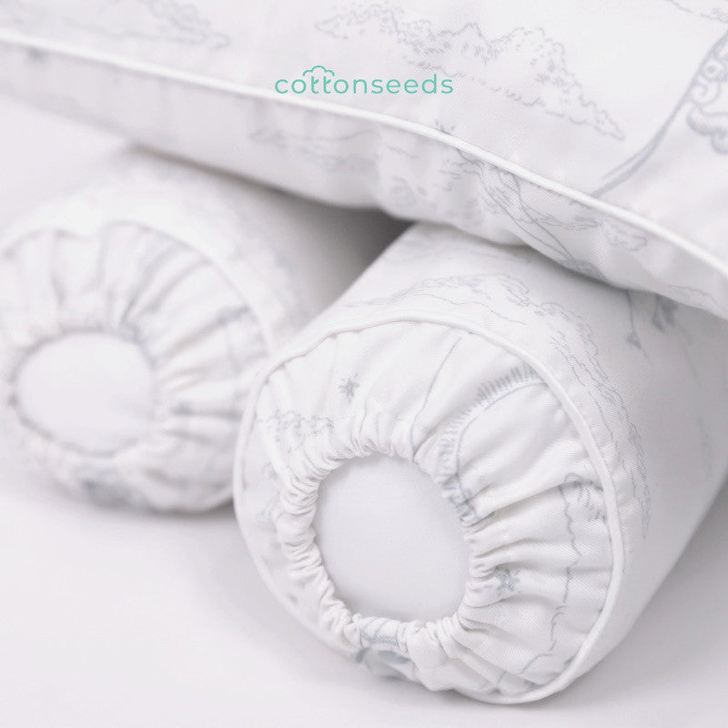 Cottonseeds Pillow Bolsters Set All Motif