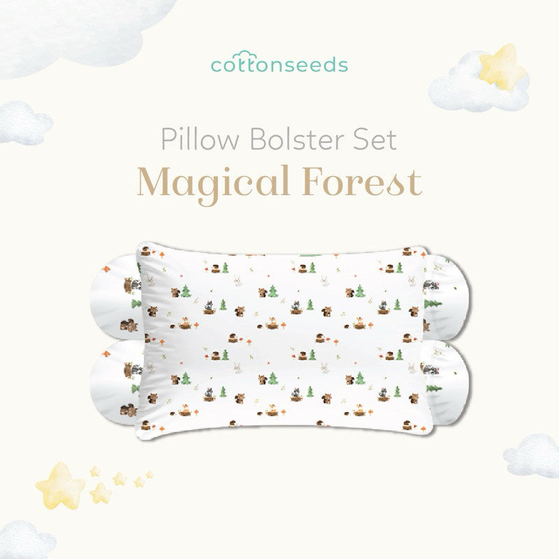 Cottonseeds Pillow Bolsters Set All Motif