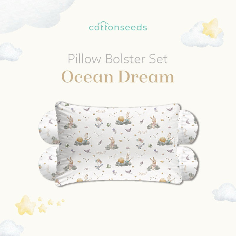 Cottonseeds Pillow Bolsters Set All Motif
