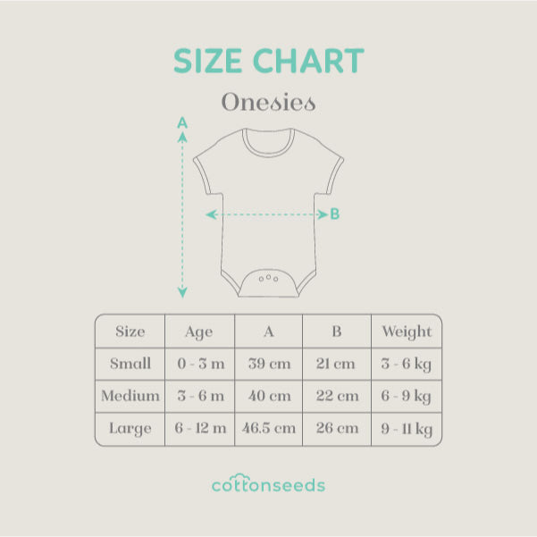 Cottonseeds Baby Onesies Short Sleeve