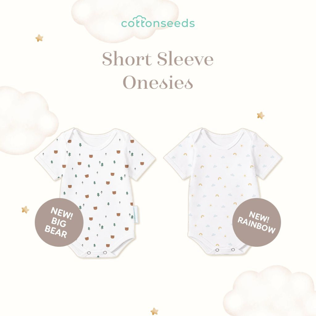 Cottonseeds Baby Onesies Short Sleeve