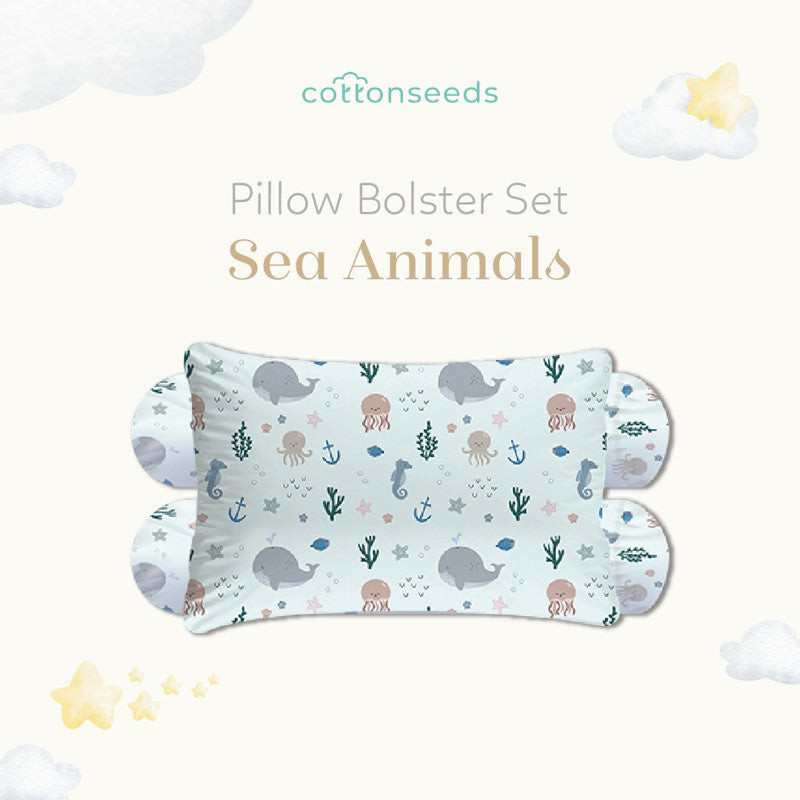 Cottonseeds Pillow Bolsters Set All Motif