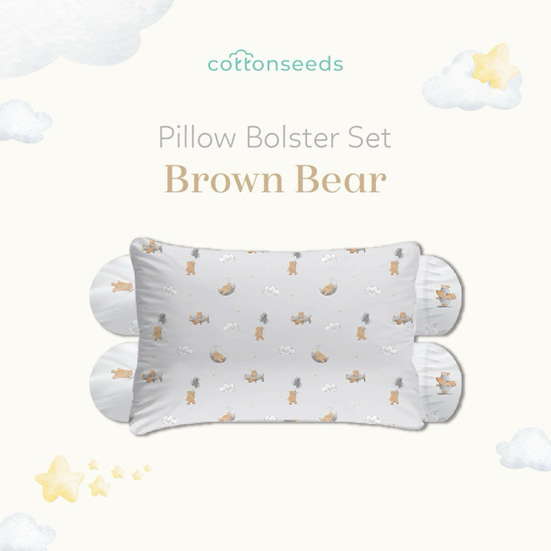 Cottonseeds Pillow Bolsters Set All Motif