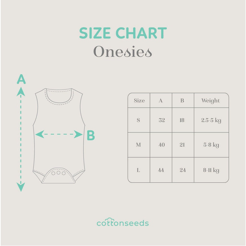 Cottonseeds Baby Onesies Sleeveless