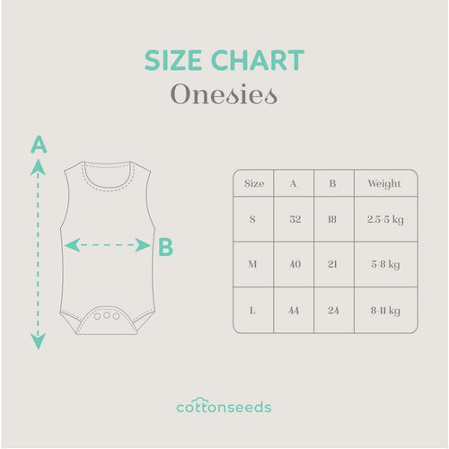 Cottonseeds Baby Onesies Sleeveless