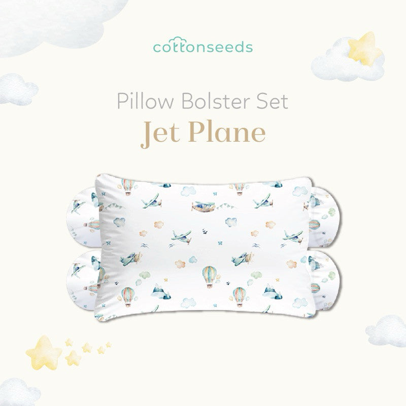 Cottonseeds Pillow Bolsters Set All Motif