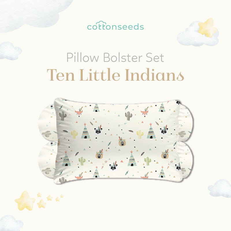 Cottonseeds Pillow Bolsters Set All Motif