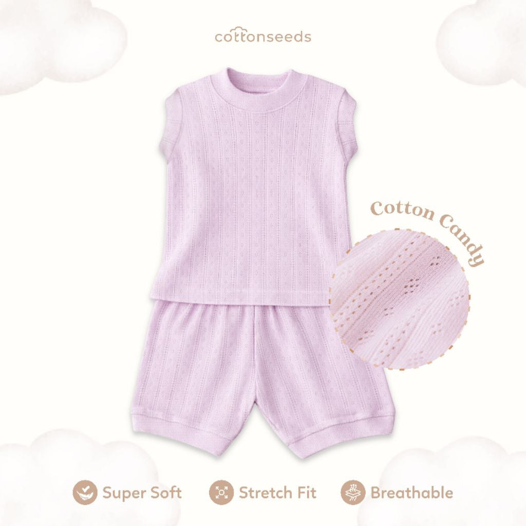 Cottonseeds Knitted Baby Clothes Sleeveless